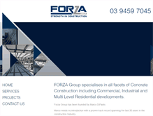 Tablet Screenshot of forza-group.com.au
